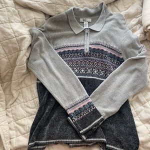 VINTAGE Quarter Zip Sweater!